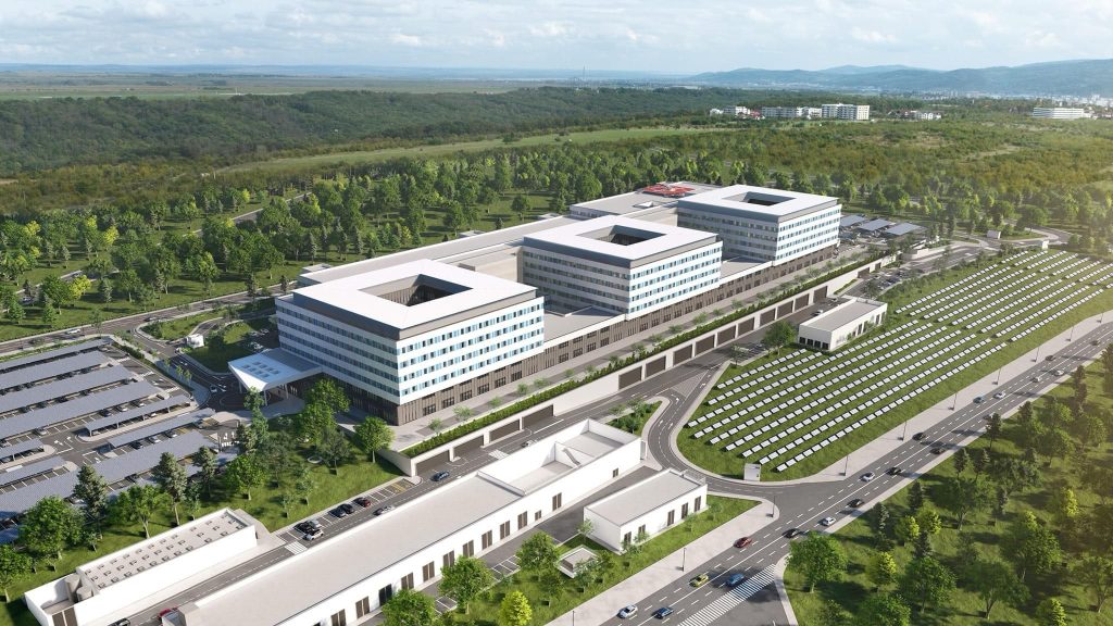 Randare a complexului Spitalului Regional de Urgență Iași