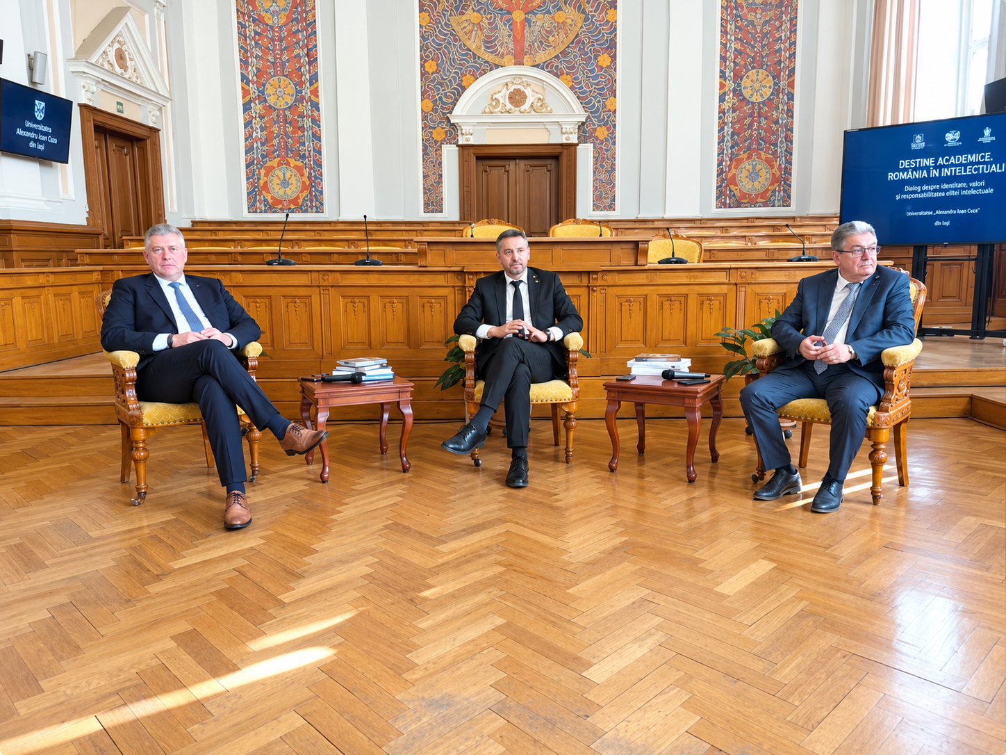 Formal Academic Panel in Ornate Hall