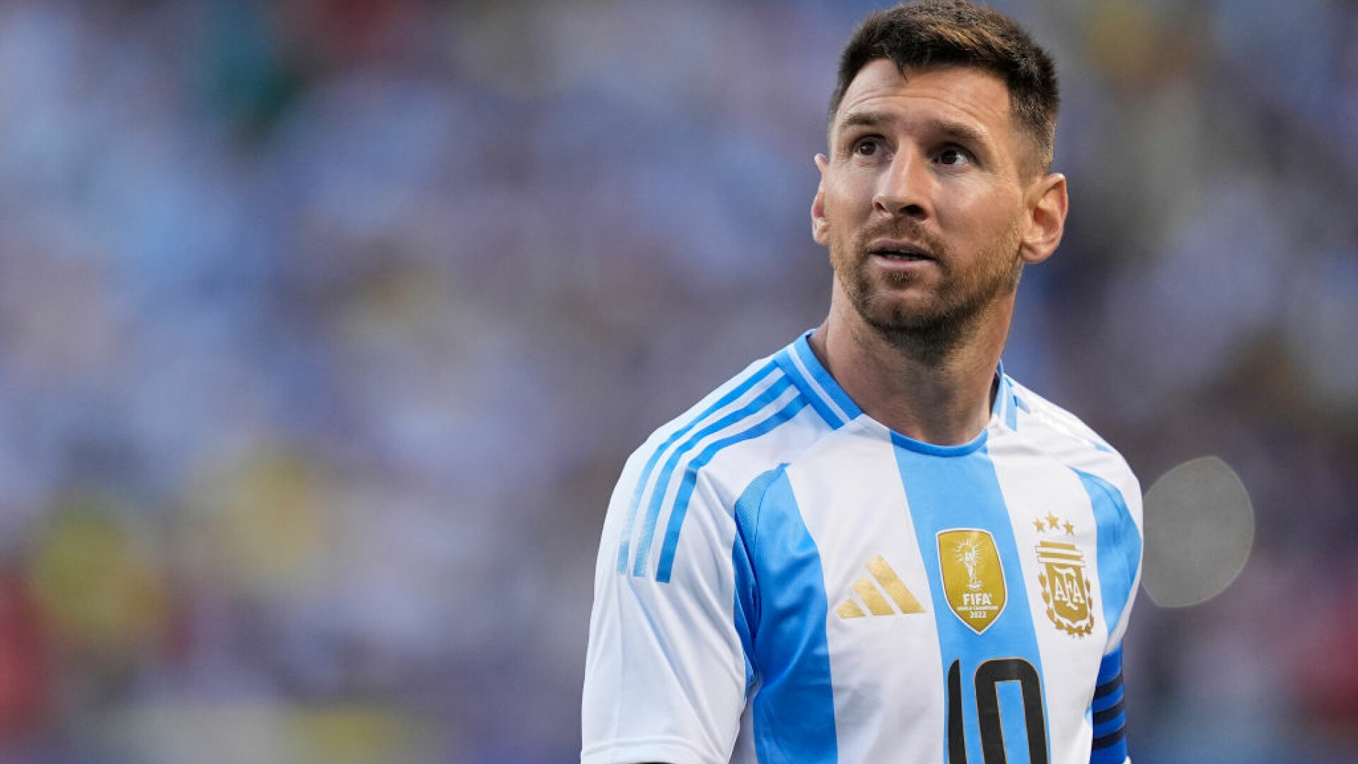Leo Messi la ultimul meci pentru Argentina.