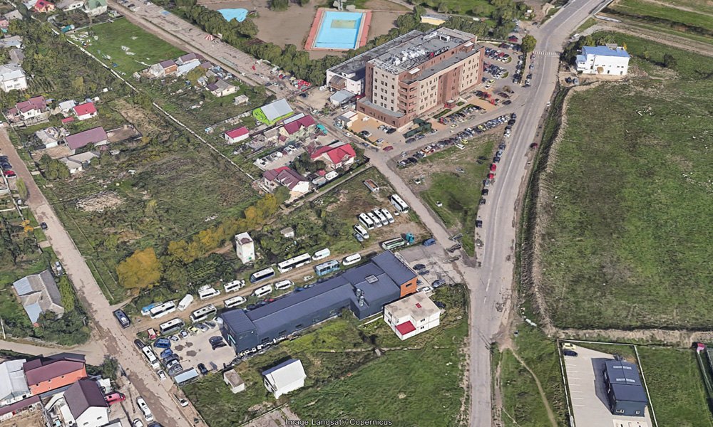 Zona Cicoarei din Iași, lângă spitalul Arcadia